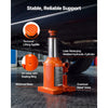 VEVOR Hydraulic Bottle Jack 12 Ton (26455.5 lbs) 5.98"-10.71" Lifting Range, for Heavy-Duty Pickup, Medium-Duty Truck, RV, Auto Repair and House Lift, Welded Jack with 3-Section Long Handle, Orange