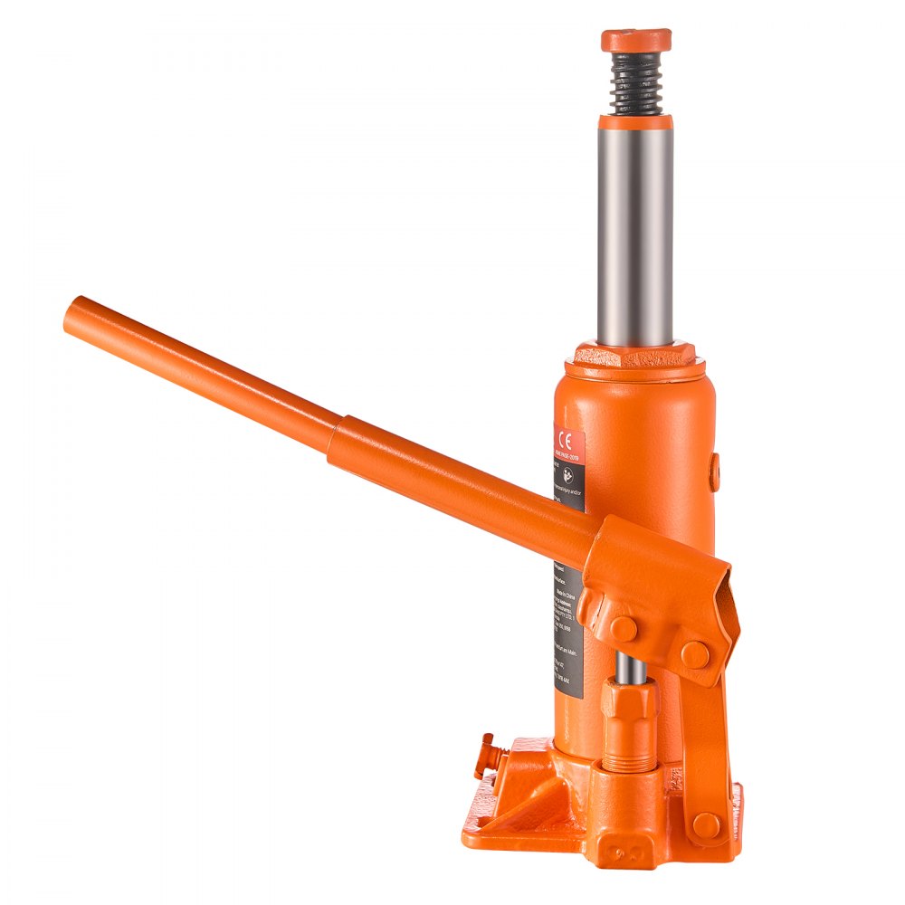 VEVOR Hydraulic Bottle Jack, 6 Ton (13227.6 lbs) Capacity, 7.7-14.8 Inch Lifting Range, Heavy Duty Welded Bottle Jack for Car, SUV, Pickup, Auto Repair, House Lift and Agricultural Equipment, Orange