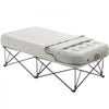 VEVOR Air Mattress Twin with Frame, 1 Person Inflatable Mattress with Pump & Rolling Carry Case, Portable Folding Blow Up Mattress Supports 300lbs, Fast Inflating Air Bed for Home, Guests & Camping