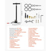 VEVOR PCP Hand Pump, 4 Stage, High Pressure Air Rifle Filling Stirrup Pump, Max 40 MPa 5800 PSI, with Oil-Moisture Filter, Pressure Gauge, Stainless Steel Body, for Airguns Paintball Tire Filling