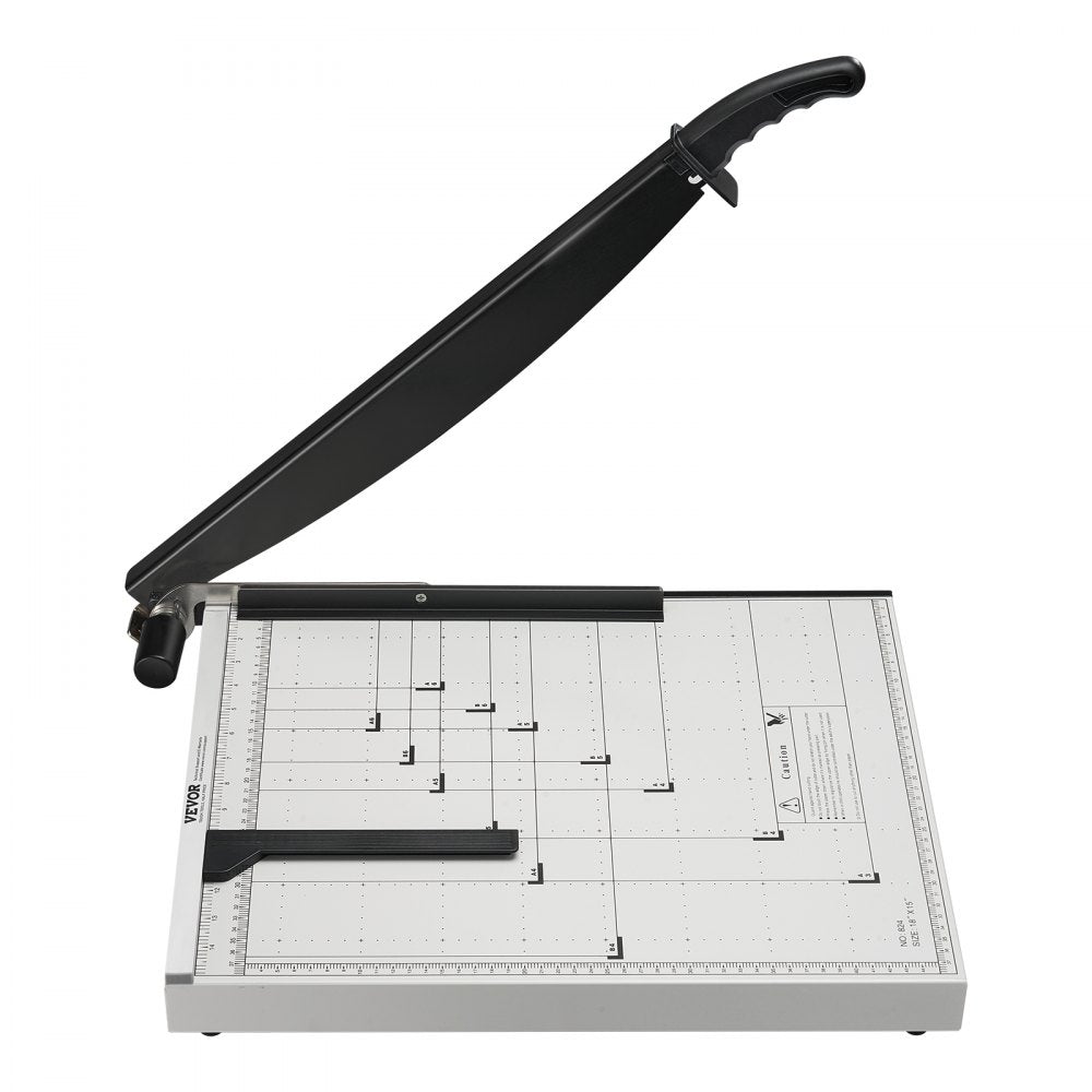 VEVOR Paper Cutter, Guillotine Trimmer, 18" Cut Length, 15 Sheets Capacity, Heavy Duty Guillotine Paper Cutter with Guard Rail/Blade Lock for Cardstock/Cardboard, Paper Trimmer for Home Office School