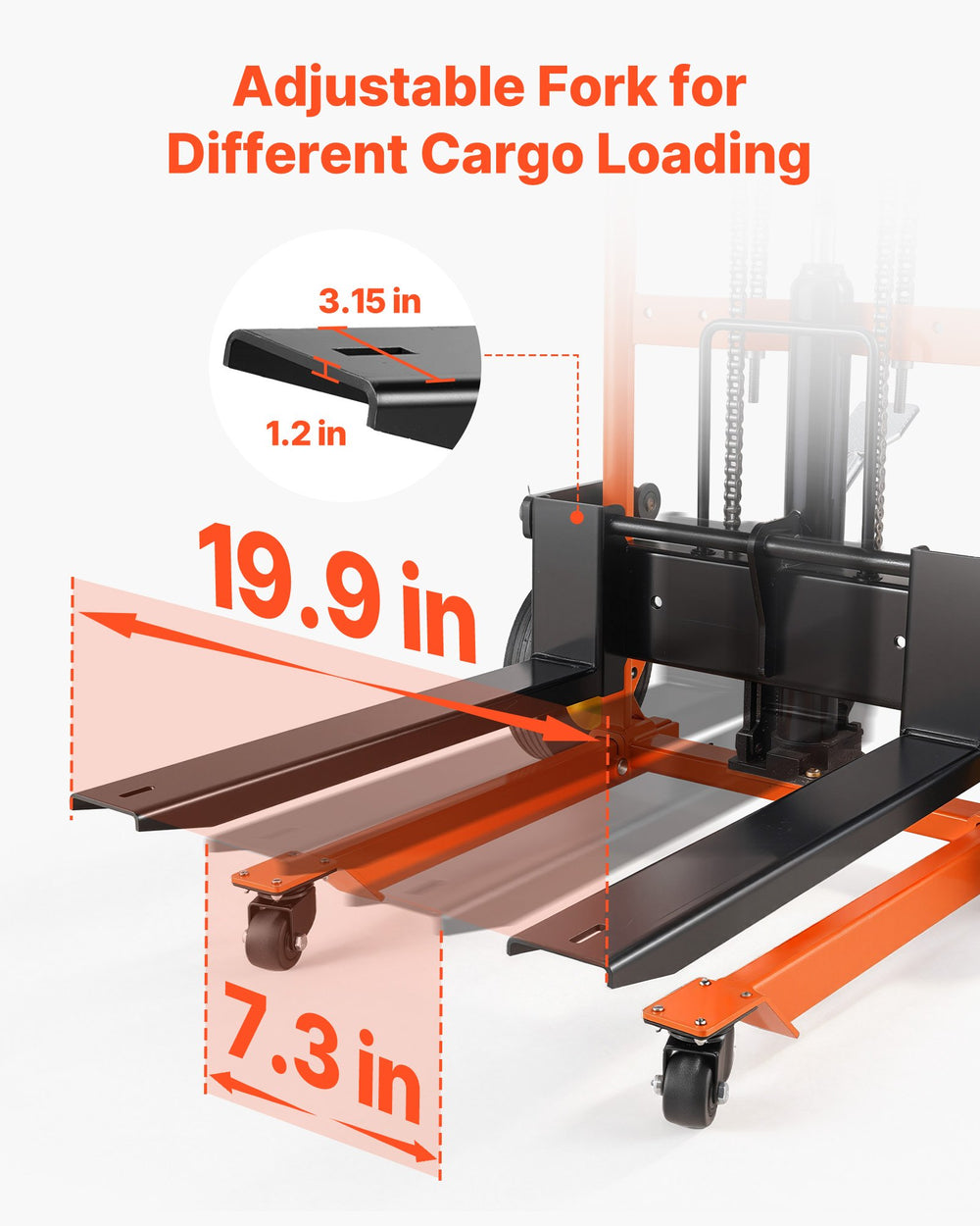 VEVOR Hydraulic Material Lift Winch Stacker - image 2