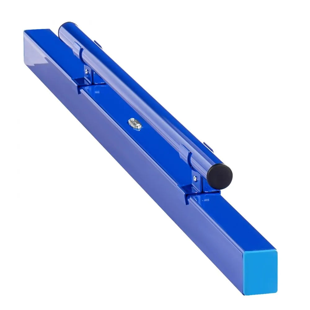 VEVOR Concrete Screed, 48 Inch Screed with Level Vial, Easy Cleanup & End Cap Design, Aluminum Lightweight & Reversable Handle for Leveling Floors, Small-Scale Construction and Home Renovation