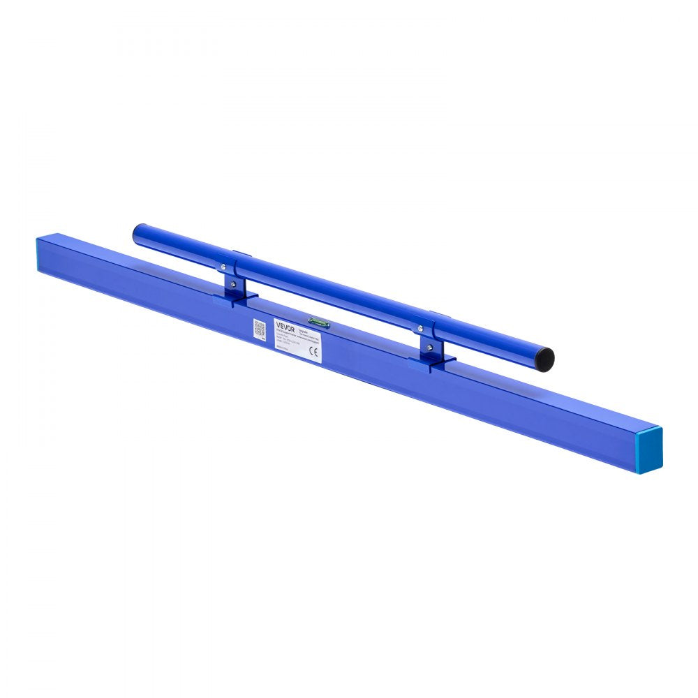 VEVOR Concrete Screed 48 in Length Manual Screed Board Aluminum Alloy Blue, Built-in Bubble Level, Powder-coated Finish, Lightweight Paver Leveling Tool for Patio, Sidewalk, Garage Floor Finishing