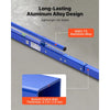 VEVOR Concrete Screed 96 in Length Manual Screed Board Aluminum Alloy Blue, Built-in Bubble Level, Powder-coated Finish, Lightweight Paver Leveling Tool for Patio, Sidewalk, Garage Floor Finishing