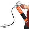 VEVOR Grease Gun, 8000 PSI, Pistol Grip Grease Gun Kit with 14 oz Capacity, Includes 18-Inch Flex Hose, Double Handle Grease Coupler, Extension Rigid Pipe & Sharp Type Nozzle for Automotive, Marine
