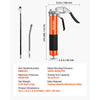 VEVOR Grease Gun, 8000 PSI High Pressure, Heavy Duty Pistol Grip Grease Gun Kit with 14 oz Capacity, Includes 18-Inch Flex Hose, 1 Extension Rigid Pipe and 1 Sharp Type Nozzle for Automotive, Marine