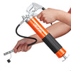 VEVOR Grease Gun, 8000 PSI High Pressure, Heavy Duty Pistol Grip Grease Gun Kit with 14 oz Capacity, Includes 18-Inch Flex Hose, 1 Extension Rigid Pipe and 1 Sharp Type Nozzle for Automotive, Marine