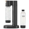 VEVOR Sparkling Water Maker, Soda Maker Machine for Home Carbonating, Seltzer Water Starter Kit with 2 BPA-free 1L PET Bottles, Compatible with Mainstream Screw-in 60L CO2 Cylinder(NOT Included) Black