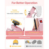 VEVOR Hat Heat Press Machine, with 4pcs Interchangeable Platens, Precise Temperature and Time Control, Hat Press for HTV Iron On and Sublimation Projects, for Caps, Headbands, Cuffs, Face Masks, Pink
