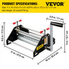 VEVOR Basic Etching Press, Printing Size 11"L x 10"W x 6.8"H, All Metal Construction Etching Press, Professional Printmaking Press for Monotype Printmaking and Etching