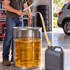 VEVOR Drum Pump 6.7 oz per Stroke Steel Hand Operated Transfer Barrel Pump, Fits 15 to 55 Gallon Drums & Barrels, Transfers Oil-Based Fluids, Diesel, Kerosene, Engine / Hydraulic / Lubricating Oil