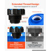 VEVOR Drum Pump 10 oz per Stroke PP Hand Operated DEF Pump Blue + Black, Fits 15 to 55 Gallon Drums & Barrels, with Telescoping Suction Tube, Transfers Water, Diesel, Kerosene, Mild Acids & Alkalis