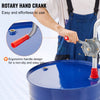 VEVOR Drum Pump, 6 GPM Flow, Rotary Barrel Pump Hand Crank, Fits 5 to 55 Gallon Drums with 3-Section Suction Tube Assembly and Hose, Designed to Transfer Fuel, Oil, Diesel, Kerosene, Aluminum Alloy