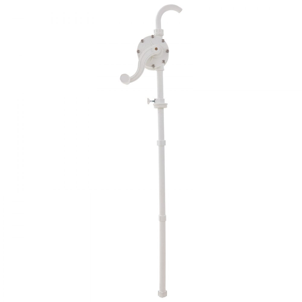 VEVOR Drum Pump, 6.5 GPM Flow, Rotary Barrel Pump Hand Crank, Fits 5 to 55 Gallon Drums with 3-Section Suction Tube Assembly and Hose, Designed for Fast Transfer of Water, Alcohol, Corrosive Liquids