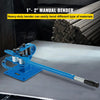 VEVOR YP-9 Manual Bender, Soild Round Square Bar Metal Bender with 7 Bending Dies, Metal Rod Bar Bender Bending Tool for Construction Site Auto Repair