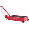 VEVOR Low Profile Oil Drain Pan, 20 Gallon Capacity, Rolling Oil Drain Pan with Manual Pump, 7.2 ft Hose & T Folding Handle, Leak-proof & Corrosion-resistant, Fit for Cars, SUVs, Trucks, ATVs, Red