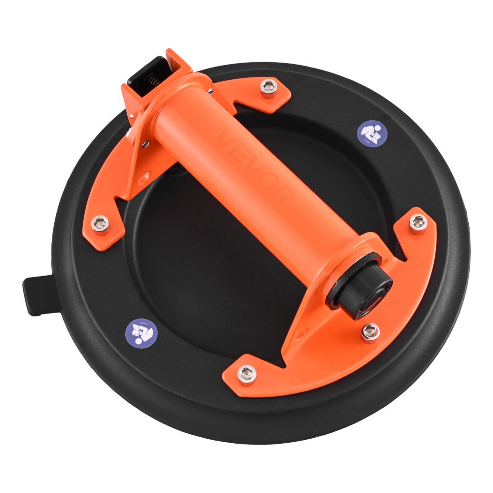 VEVOR Vacuum Suction Cup, 8-Inch Vacuum Glass Lifter with Metal Handle, 429 lbs Max Lifting Capacity Tile Suction Cup Tool with Carrying Case for Lifting Large Tile, Granite, Drywall, Windows (2-Pack)