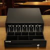 VEVOR Cash Register Drawer, 13\" 2 Unlocking Ways, Fully Removable Design with 4 Bill 5 Coin Cash Tray, 2 Keys Included, Compact Size Cash Registers for Supermarket, Bar, Coffee Shop, Restaurant