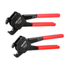 VEVOR Angle Head PEX Crimping Tool Kit for 1/2" & 3/4" Copper Crimp Rings, Copper Ring Cinch Removal Tool with PEX Tubing Cutter, Copper Ring Cutter, Go/No-Go Gauge & Toolbox, Meet ASTM F1807 Standard