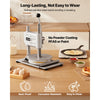 VEVOR Manual Pizza Dough Press Machine, 9.5 inch Pizza Pastry Press Plate, Stainless Steel Bread Presser, Commercial Chapati Sheet Crust Maker, Forming Machine with Handle and 100 Pcs Parchment Paper