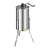 VEVOR Honey Extractor, 2 Frame Manual Honey Spinner with Transparent Lid, Stainless Steel Honeycomb Drum Spinner with Height Adjustable Stand, Honeycomb Extraction Centrifuge Equipment for Beekeeping