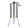 VEVOR Honey Extractor, 2 Frame Manual Honey Spinner with Transparent Lid, Stainless Steel Honeycomb Drum Spinner with Height Adjustable Stand, Honeycomb Extraction Centrifuge Equipment for Beekeeping