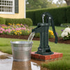 VEVOR Well Hand Pitcher Pump, 25 ft Maximum Lift, Antique Cast Iron Manual Hand Water Pump, NPT 1-1/4 in Connection, Easy Installation, Old Fashioned for Outdoor Garden, Pond, Backyard, Farm, Green
