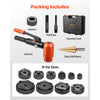 VEVOR Knockout Punch Set, 15 Ton Hydraulic Knockout Set, 1/2" to 4" KO Tool Kit Hole Making Tool, KO Tools Kit W/10 Dies for Metal Electrical Cabinets, Electrical Control Cabinets, Switch Cabinets