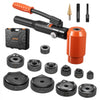 VEVOR Knockout Punch Set, 15 Ton Hydraulic Knockout Set, 1/2" to 4" KO Tool Kit Hole Making Tool, KO Tools Kit W/10 Dies for Metal Electrical Cabinets, Electrical Control Cabinets, Switch Cabinets