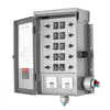 VEVOR Manual Transfer Switch, 50-Amp 10-Circuit, Prewired Generator Transfer Switch Kit with CS6375 Plug Power Inlet Box, Double-Throw Switch, NEMA 3R, Mechanical Watt Meter, for 12500W Generators