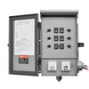 VEVOR Manual Transfer Switch, 30-Amp 6-Circuit, Prewired Generator Transfer Switch Kit with NEMA L14-30P Power Inlet Box, Double-Throw Switch, NEMA 3R, Mechanical Watt Meter, for 7500W Generators