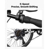 VEVOR Mountain Bike for Men and Women 20 inch Outdoor Bicycle 6 Speeds, Adult Bikes, Full Suspension, Adjustable Saddle, All-Terrain Tires, High Carbon Steel Frame, Dual Brakes, Pre-Assembled