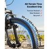 VEVOR Mountain Bike for Men and Women 20 inch Outdoor Bicycle 6 Speeds, Adult Bikes, Full Suspension, Adjustable Saddle, All-Terrain Tires, High Carbon Steel Frame, Dual Brakes, Pre-Assembled