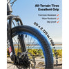 VEVOR Mountain Bike for Men and Women 20 inch Outdoor Bicycle 21 Speeds, Adult Bike, Front Suspension, Adjustable Saddle, All-Terrain Tires, High Carbon Steel Frame, Dual Disc Brake, Pre-Assembled