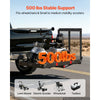 VEVOR Hitch Mount Wheelchair Carrier Height Adjustable, 500LBS Steel Mobility Scooter Carrier Cargo Basket with Double-Folding Ramp & Stabilizer Kit, Fit 2" Hitch Receiver for Truck SUV Car, 50" x 28"