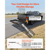 VEVOR Hitch Mount Wheelchair Carrier Height Adjustable, 500LBS Steel Mobility Scooter Carrier Cargo Basket with Double-Folding Ramp & Stabilizer, Fits 2" Hitch Receiver for Truck SUV Car, 60" x 33"