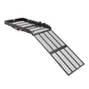 VEVOR Hitch Mount Wheelchair Carrier Height Adjustable, 500LBS Steel Mobility Scooter Carrier Cargo Basket with Double-Folding Ramp & Stabilizer, Fits 2" Hitch Receiver for Truck SUV Car, 60" x 33"