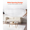 VEVOR Plastic Couch Cover, 4 Mil Thickened Sofa Cover for Moving, Heavy-Duty Clear Couch Cover with Wide Opening Design, Wear-Resistant & Waterproof Plastic Shield Covers for Couch, 92 x 62 x 42 inch