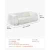 VEVOR Plastic Couch Cover, 4 Mil Thickened Sofa Cover for Moving, Heavy-Duty Clear Couch Cover with Wide Opening Design, Wear-Resistant & Waterproof Plastic Shield Covers for Couch, 92 x 62 x 42 inch