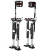 VEVOR Drywall Stilts, 19.1–31.1 in Adjustable Aluminum Painter Stilts, 228 lbs Load Capacity, Non-Slip Rubber Feet, Dual Spring Shock Absorption, Comfortable Leg Straps for Painting, Decoration, Black