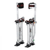 VEVOR Drywall Stilts, 18''-30'' Adjustable Aluminum Tool Stilts with Protective Knee Pads, Durable and Non-slip Work Stilts for Sheetrock Painting, Walking, Taping, Silver