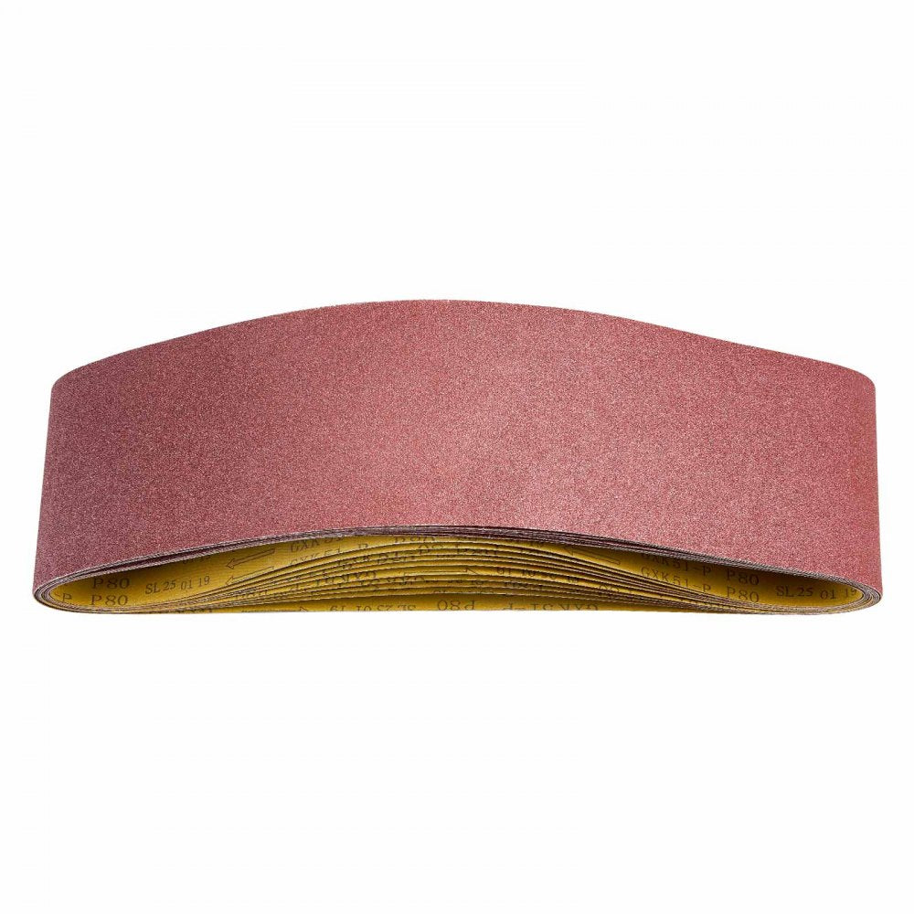 VEVOR Sanding Belts, 6 x 48-inch Belt Sander Sanding Belts, 10PCS 80 Grit Aluminum Oxide for Woodworking, Steel, Aluminum, Non-Ferrous Metals