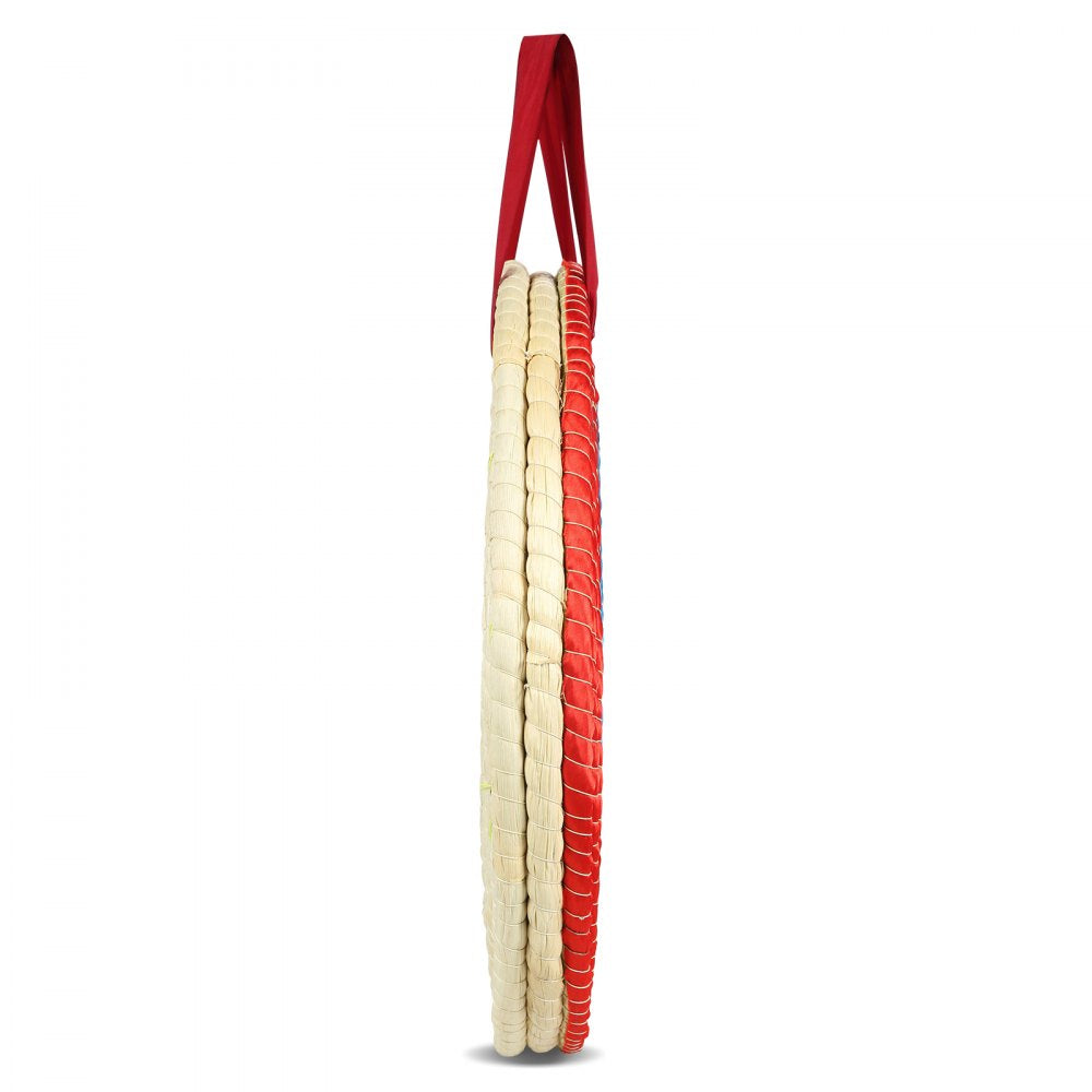 VEVOR Archery Target, 3 Layers 20" Arrow Target, Traditional Solid Straw Round Archery Target Shooting Bow, Hand-Made Arrows Target, Coloured Rope Target for Backyard Outdoor Hunting Shooting Practice