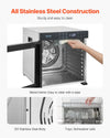 VEVOR Food Dehydrator Machine, 10 Stainless Steel Trays, 1000W Electric Food Dryer with Adjustable Temperature & 24-Hour Timer, Food-Dehydrator for Jerky, Meat, Fruit, Vegetables, Herbs, Dog Treats