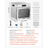 VEVOR Food Dehydrator Machine, 8 Stainless Steel Trays, 400W Electric Food Dryer with Adjustable Temperature & 24-Hour Timer, Heated Dryer for Jerky, Meat, Fruit, Vegetables, Herbs, Dog Treats