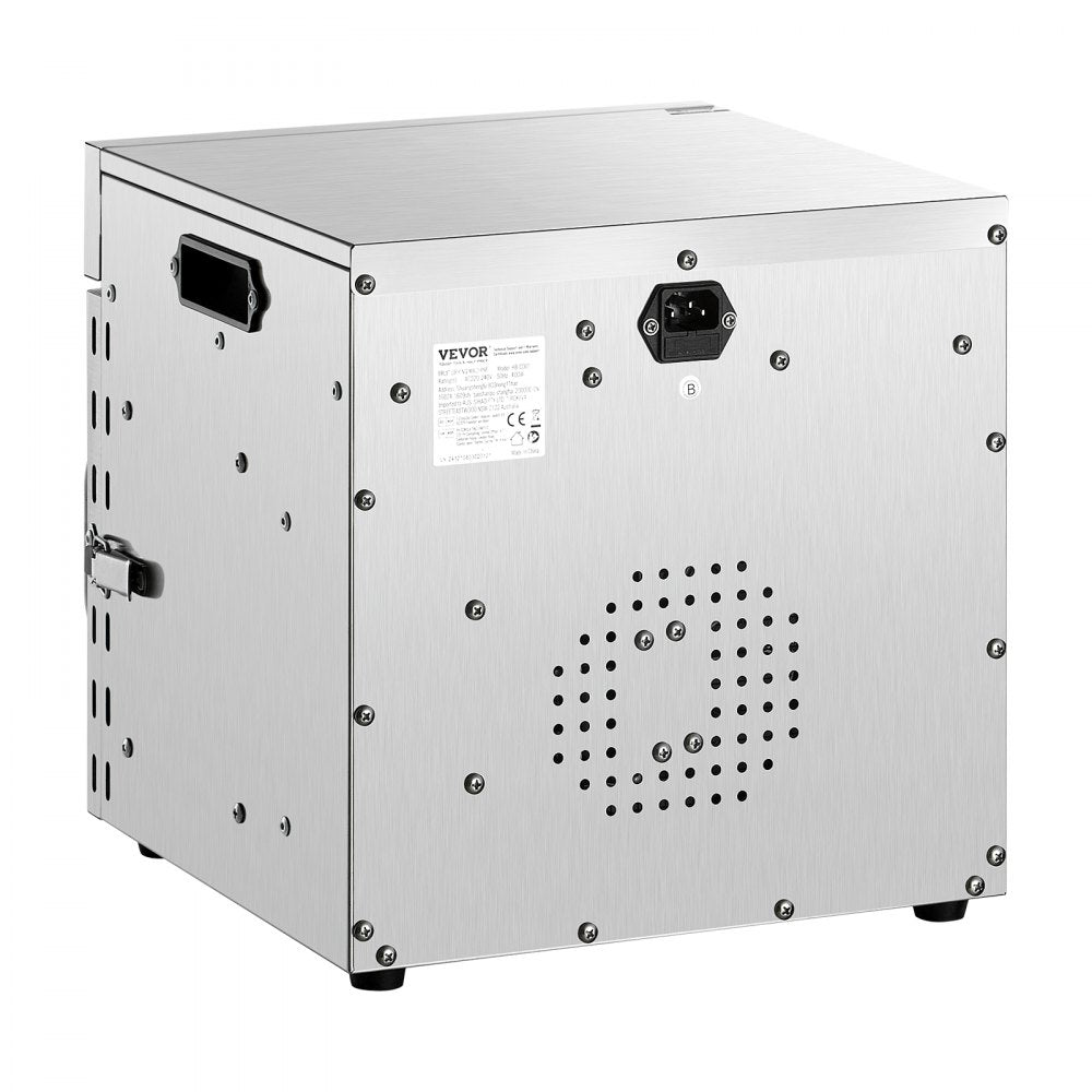 VEVOR Food Dehydrator Machine, 8 Stainless Steel Trays, 400W Electric Food Dryer with Adjustable Temperature & 24-Hour Timer, Heated Dryer for Jerky, Meat, Fruit, Vegetables, Herbs, Dog Treats