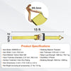 VEVOR Ratchet Tie Down Straps (4PK), 5000 lb Break Strength, Double J Hook Includes 4 Premium 2" x 15' Rachet Tie Downs with Padded Handles, for Moving Securing Cargo, Appliances, Lawn Equipment