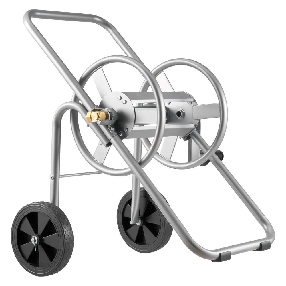 VEVOR Hose Reel Cart, Hold Up to 175 ft of 5/8’’ Hose (Hose Not Included), Garden Water Hose Carts Mobile Tools with Wheels, Heavy Duty Powder-coated Steel Outdoor Planting for Garden, Yard, Lawn