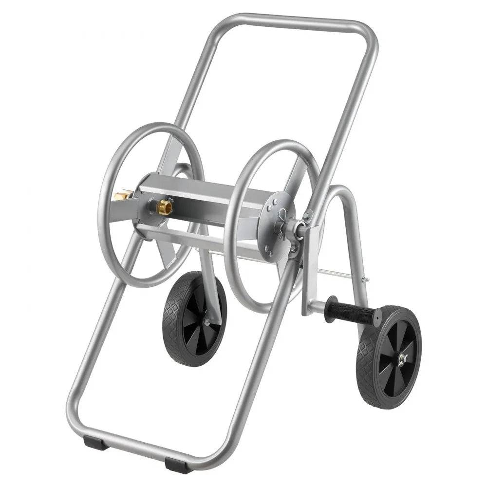 VEVOR Hose Reel Cart, Hold Up to 175 ft of 5/8’’ Hose (Hose Not Included), Garden Water Hose Carts Mobile Tools with Wheels, Heavy Duty Powder-coated Steel Outdoor Planting for Garden, Yard, Lawn